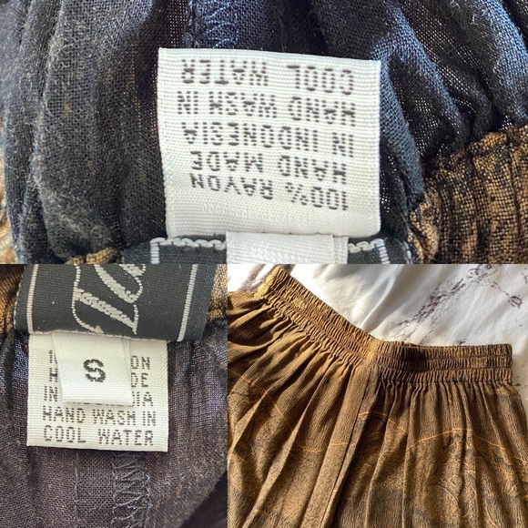 {VINTAGE} beautiful TANAMI two piece set pants/top - Picture 7 of 8